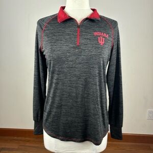 Women’s Indiana University quarter zip long sleeve top by Colosseum. Size  Large